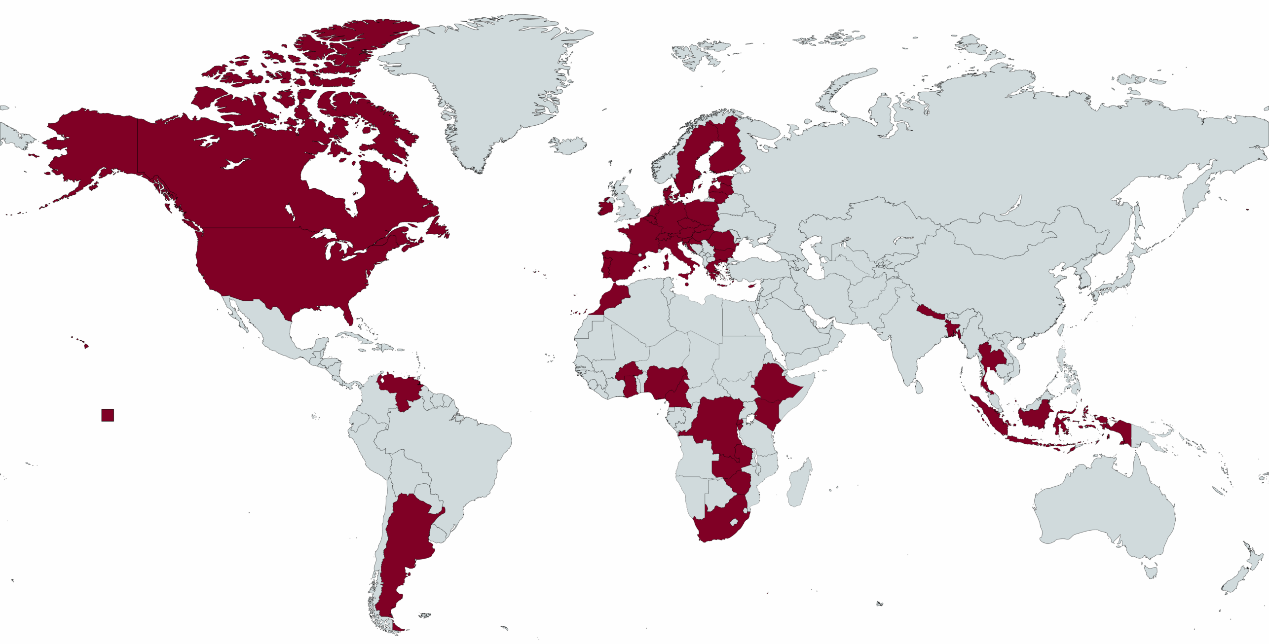 Enlarged view: Our research project sites